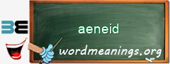 WordMeaning blackboard for aeneid